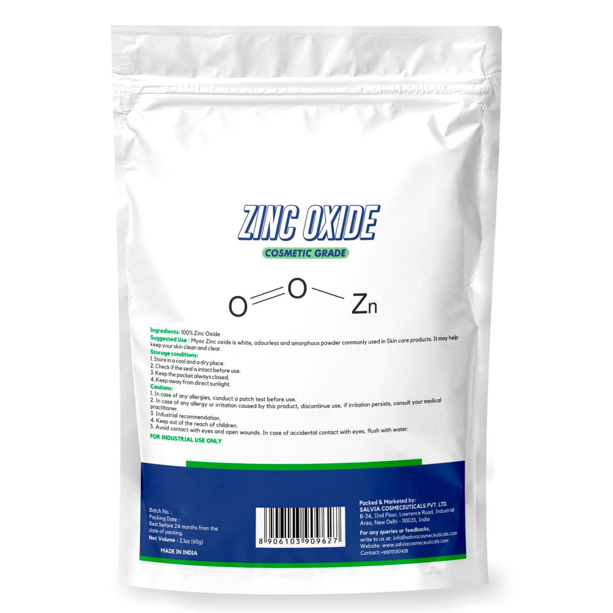 Salvia Cosmetic Raw Material,United States Myoc White Zinc Oxide Powder for Skin Salvia Cosmetic Raw Material,United States Myoc White Zinc Oxide Powder for Skin